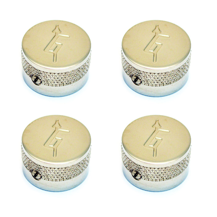 Gretsch Knob Fits Most Models G Logo Nickel (Set of 4) 9221024000