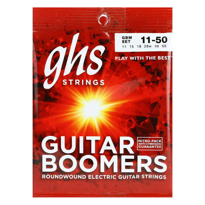 GHS Boomers 6-String Electric Guitar Strings GBM Medium 11-50