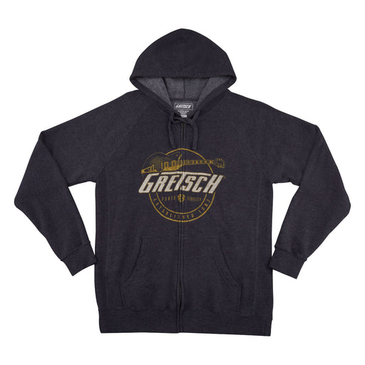 Gretsch Power & Fidelity Zip Hoodie Grey Large 9229474606