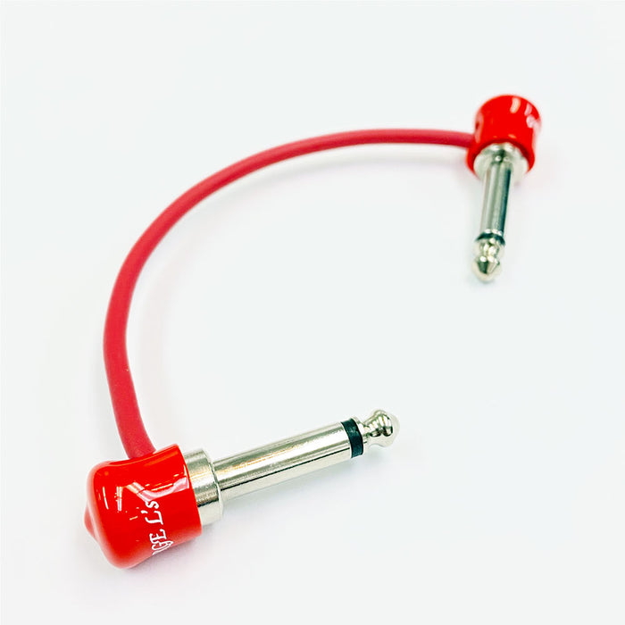 pedal patch cables George L's PRE-MADE 8" Pedal Effects Red Patch Cable