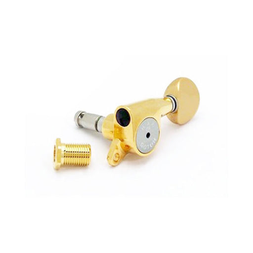 Gotoh Height Adjutable 6-in-line Gold Mini Locking Tuners Gold