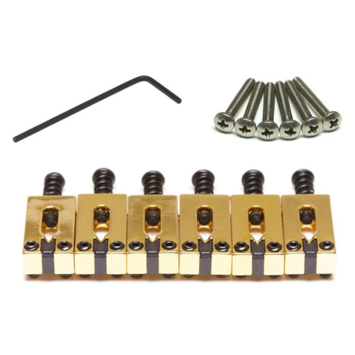 Graph Tech String Saver Strat Style Gold Saddles 2 3/16" Spacing PG-8000-FG