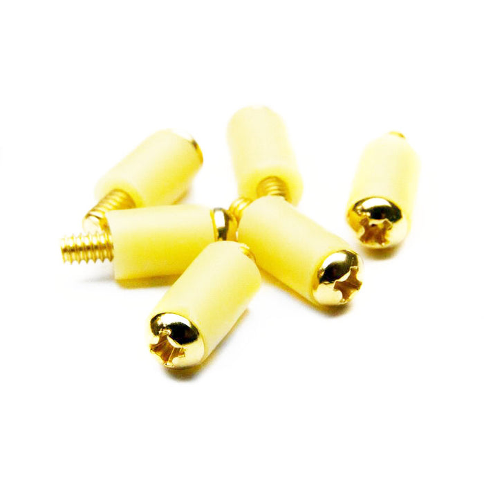 Bare Knuckle Strat Singlecoil Mounting Screws Gold (6 pack)