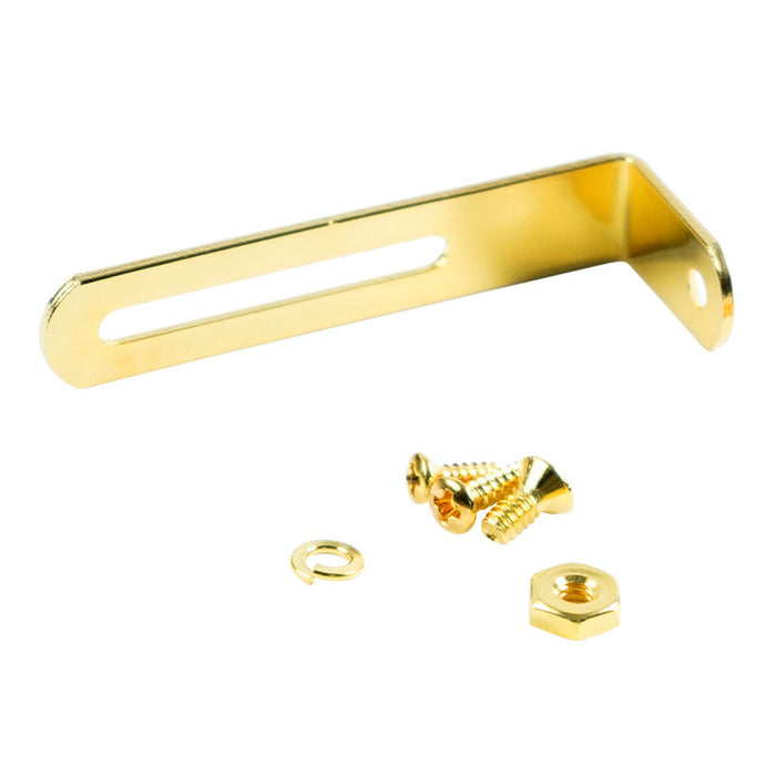 Kluson USA Contemporary Les Paul Brass Pickguard Bracket Gold KLPPBB-G