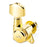 Schaller M6 135 6IL Locking Staggered Tuners 18:1 Ratio Gold 10020520.01.50