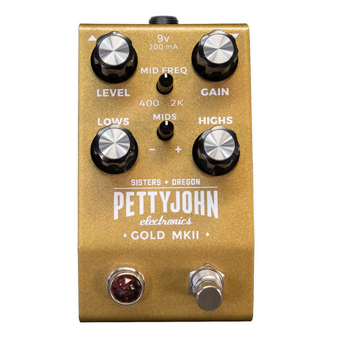 pettyjohn pedals Pettyjohn Electronics Gold MKII Overdrive Pedal