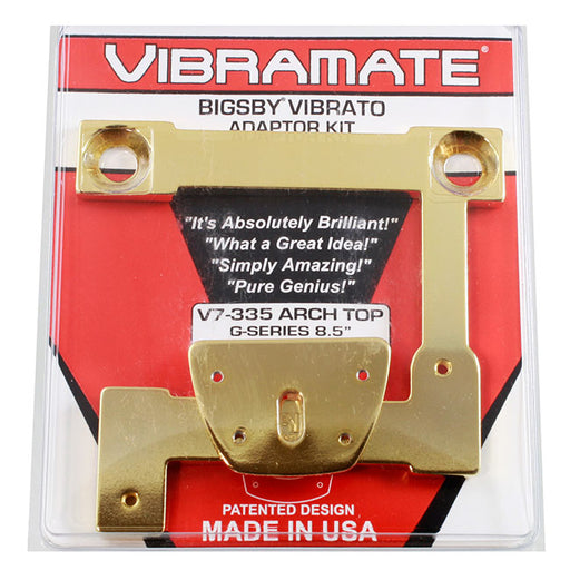 Vibramate V7-335 Model G-Series 8.5" Archtop Quick Mount Kit Gold