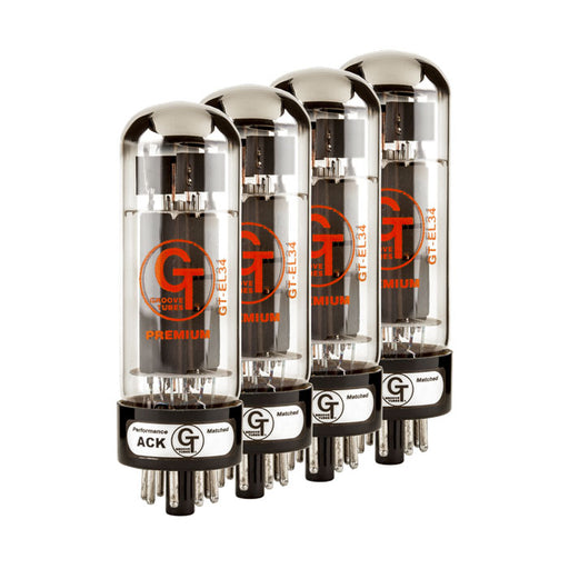 Groove Tubes GT-EL34-R Vacuum Tubes Medium Matched Quad 5550113572