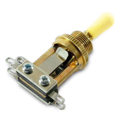 Switchcraft Short Straight Type 3-Way Toggle Switch Gold