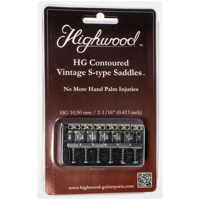 Highwood HG-10.50 mm / 0.413 inch (52mm 2 1/16") Contoured Vintage Saddles