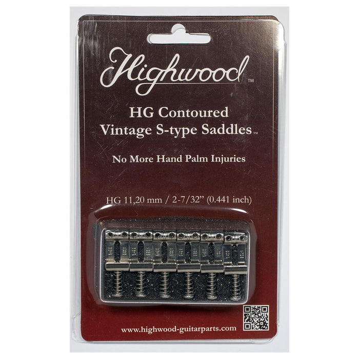Highwood HG-11.20 mm / 0.441 inch (56mm 2 7/32") Contoured Vintage Saddles