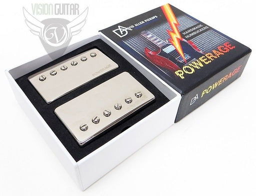 David Allen Pickups Powerage Humbucker "Angus" Pickup Set - Nickel Covers