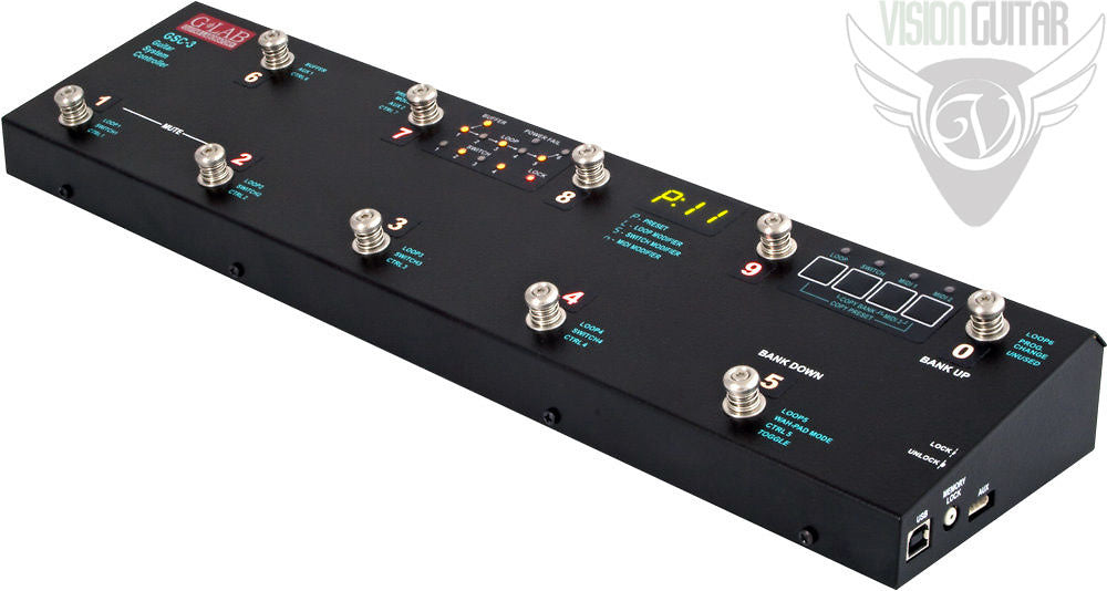 controller with pedals G-Lab GSC-3 System Controller Pedalboard Switcher