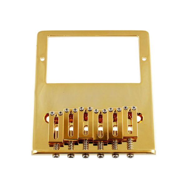 Gotoh 6-Saddle Humbucker Tele Bridge For Telecaster Gold TB-0031