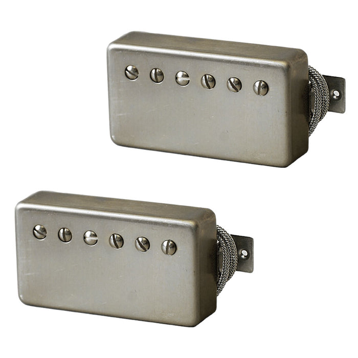 Lindy Fralin Pure P.A.F. Humbucker Pickup Set Raw Nickel