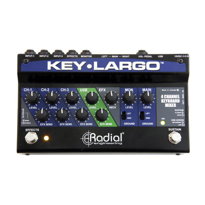mixer pedal Radial Engineering Key-Largo Keyboard Mixer Pedal