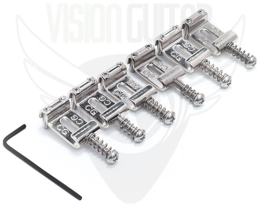 Callaham Vintage S Model "CG" Nickel Saddle Set 2 7/32" String Spacing