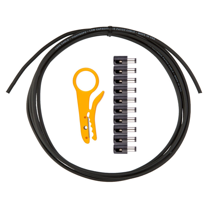 Lava Cable DC Power Solder-Free Kit Black