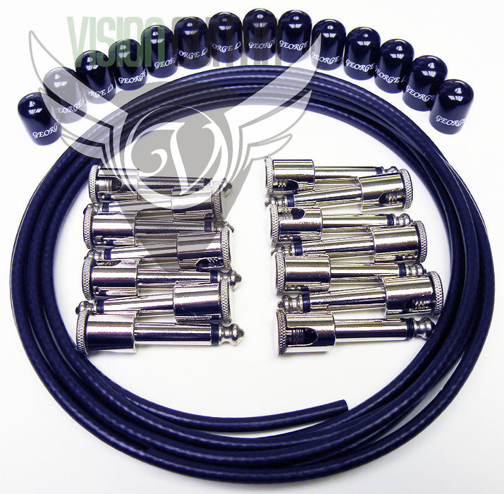 George L's Pedalboard Effects Cable SUPER SIZE KIT (7 Complete Cables)