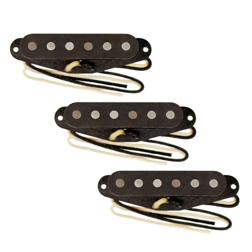 Lollar Vintage Tweed Strat Staggered Pole Pickup Set Cream Covers