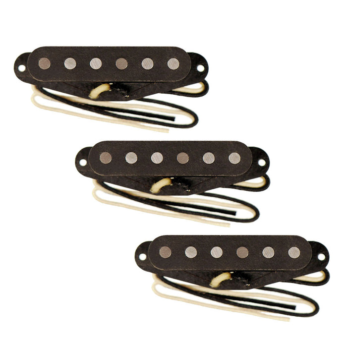 Lollar Special S Strat Flat Pole Pickup Set Cream Covers