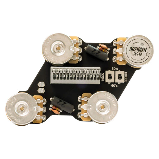 Obsidian Wire LPII Solderless Prewired Vintage MKII Selectable 50's & 60's Les Paul Kit