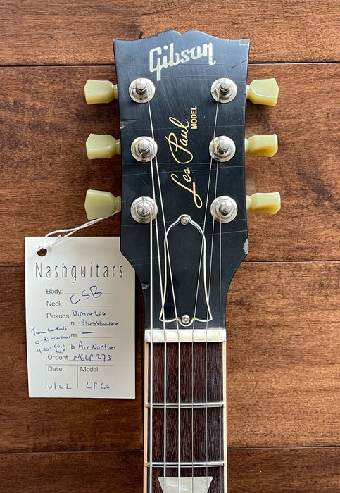 Nash LP60 Gibson Les Paul Conversion Electric Guitar Cherry Burst