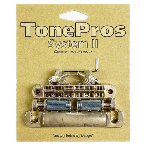 TonePros LPM04-AN Nashville Pre-Notched Bridge Tailpiece Set Aged Nickel