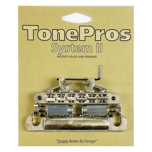TonePros ABR1 Tune-O-Matic Bridge & Aluminum Tailpiece Set LPV02-AN Aged Nickel