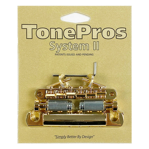 TonePros ABR1 Tune-O-Matic Bridge & Aluminum Tailpiece Set LPV02-G Gold