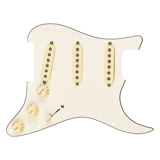 Fender Pre-Wired Strat Pickguard Tex-Mex SSS Parchment 11-Hole 0992343509