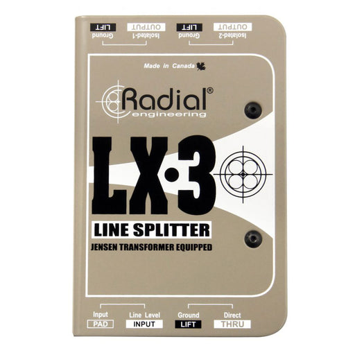 Radial LX-3 Passive Balanced Line-Level Splitter