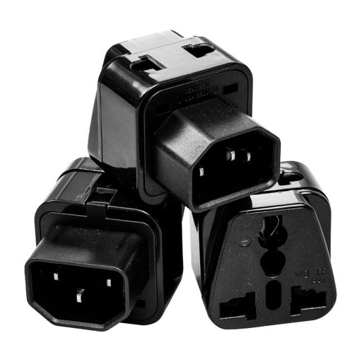 Cioks Mada Universal mains adapter, IEC C14 to 2x wall plug (EU/US/UK + EU/US)