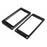 Metal Humbucker Pickup Mounting Rings Flat Bottom Bridge & Neck Black