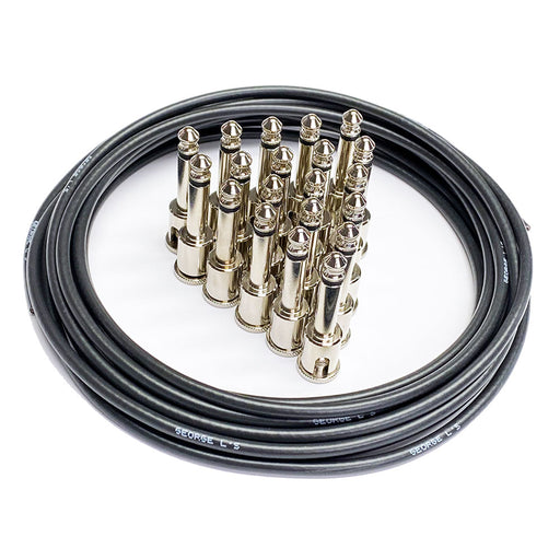George L's Pedalboard Effects Mega Cable Kit 20 Plated Plugs