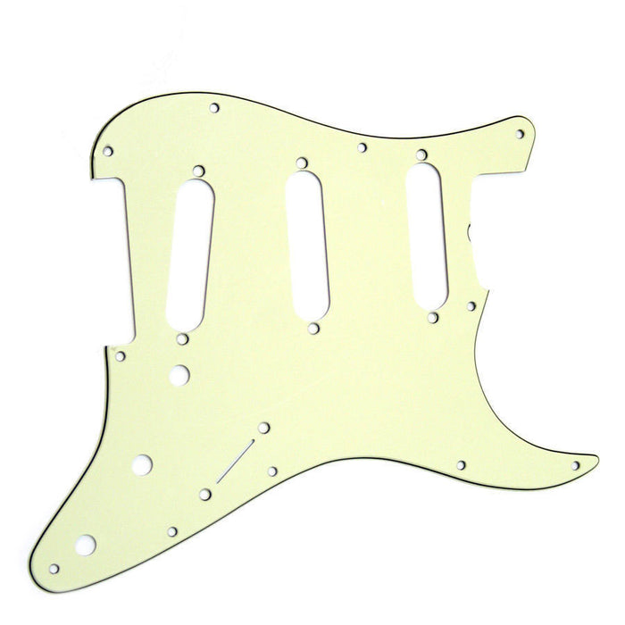 WD 11-Hole USA Strat Pickguard 3-Ply 1960's Mint Green ST-234