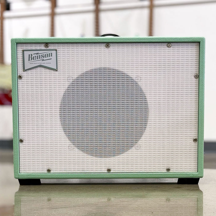 Benson Amps Monarch Reverb 1x12 Combo Amplifier Surf Green White Grill