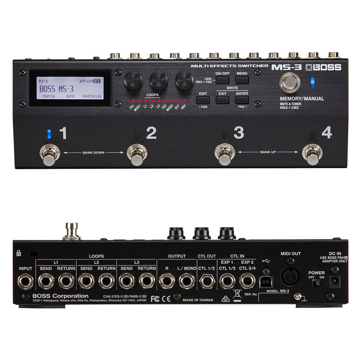 boss ms-3 expression pedal Boss MS-3 Multi-Effects Switcher