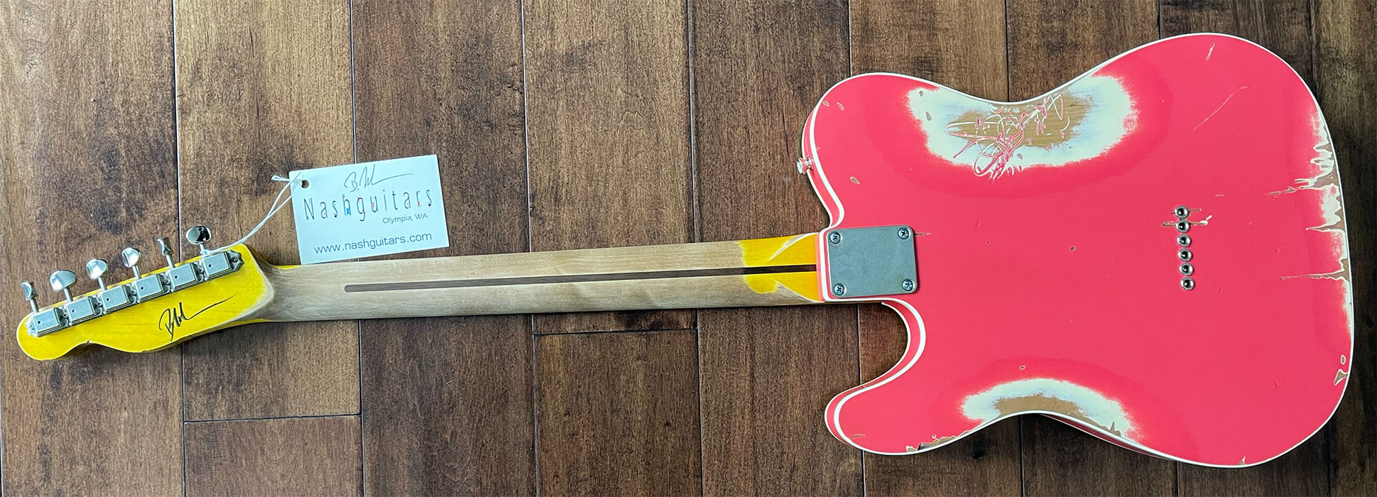 Nash Guitars Model T-57 DB Aged Fiesta Red Nitro Maple Neck NG5757