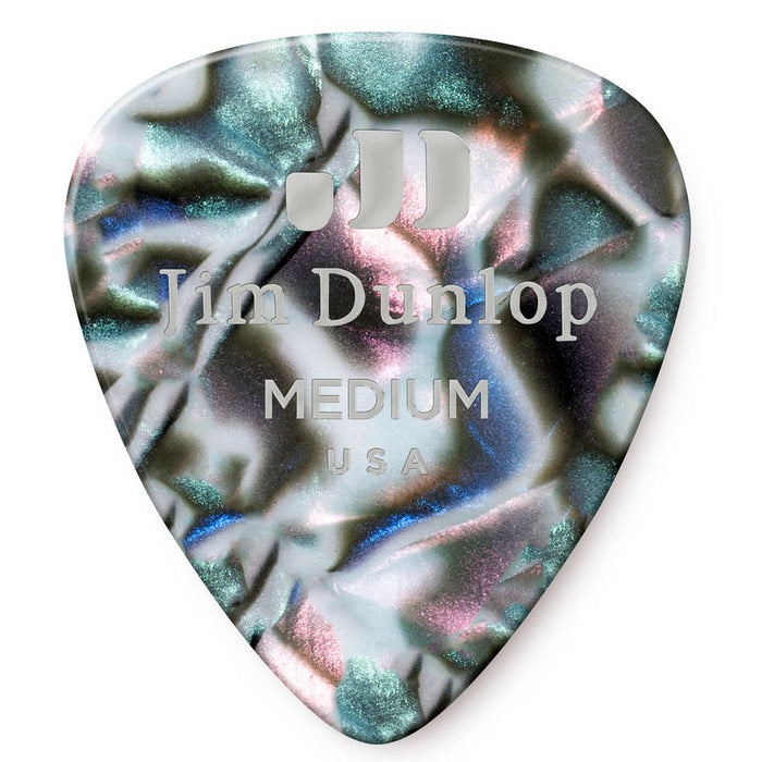 Dunlop Abalone Medium Celluloid Guitar Picks 72 Pack 483R14MD