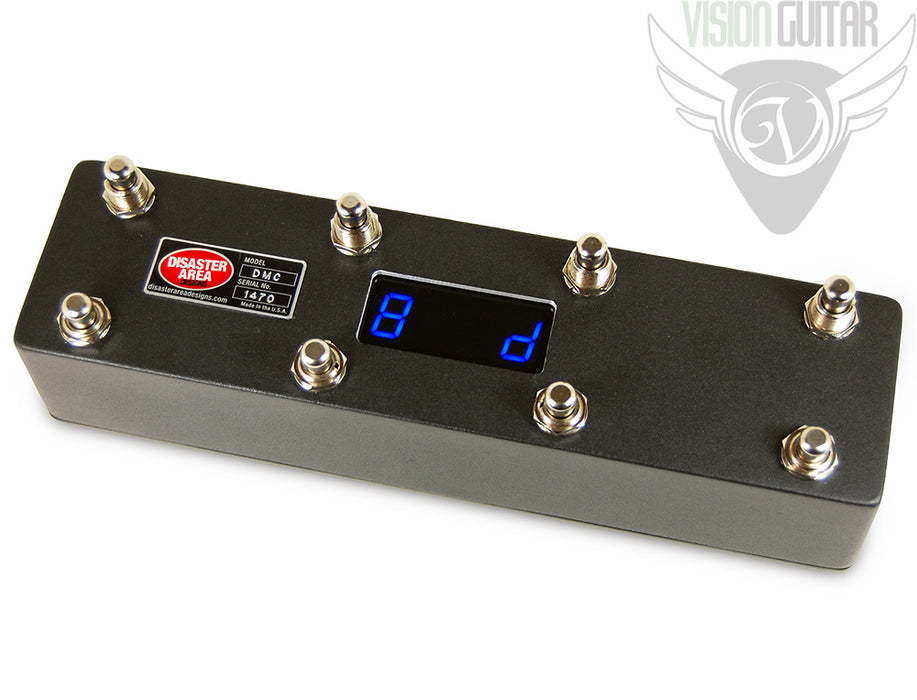 midi pedal controller Disaster Area Designs DMC-8D 8-button MIDI Foot Controller with Display