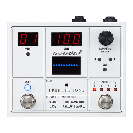 Free The Tone PA-1QB Pro Programmable Analog 10 Band EQ (For Bass)
