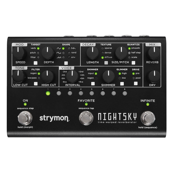 Strymon NightSky Time-Warped Reverberator Limited Midnight Edition
