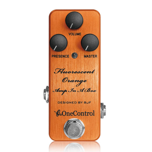 One Control BJF Series Fluorescent Orange FX Amp-In-A-Box Distortion Pedal