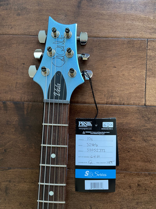 2019 PRS S2 Vela Frost Blue Metallic Electric Guitar S2052372