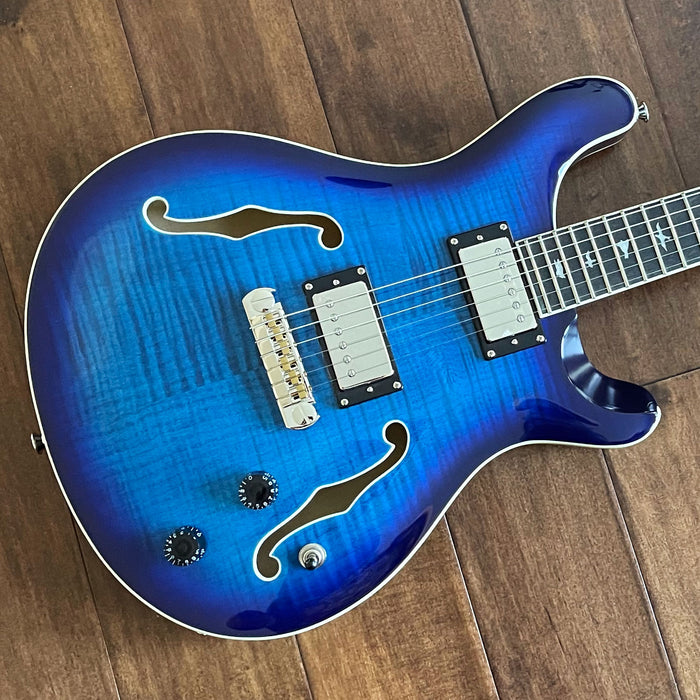 PRS SE Hollowbody II Electric Guitar Faded Blue Burst F14891