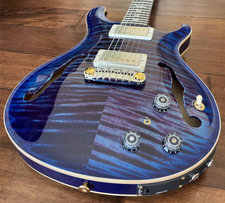PRS Hollowbody II Piezo Electric Guitar Voilet Blue Burst Hybrid 10-Top 0329538