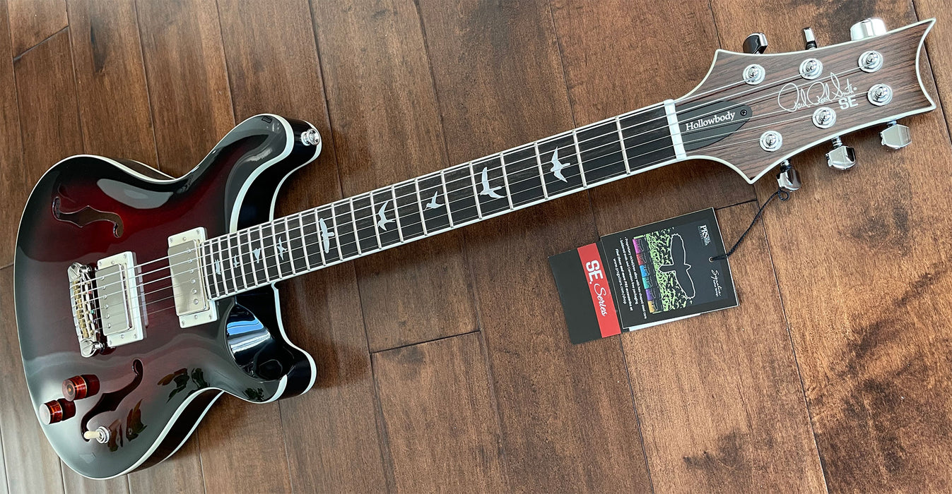 PRS SE Hollowbody Standard Electric Guitar Fire Red F14887