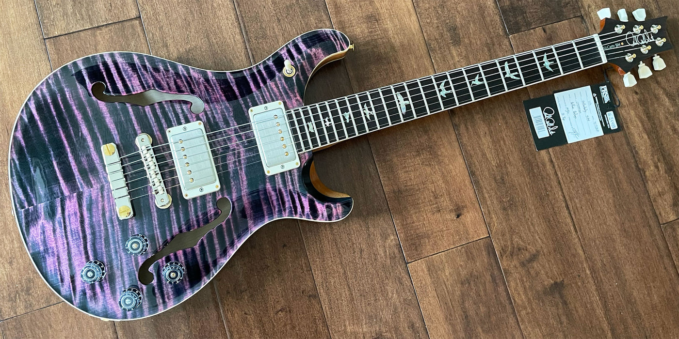PRS Hollowbody 594 Electric Guitar Purple Iris Hybrid Package 10-Top 0339334