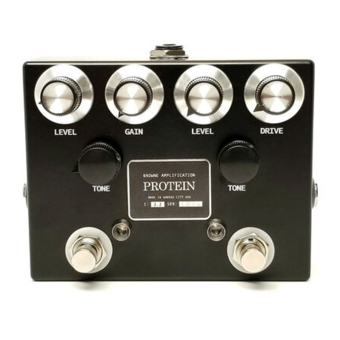 Browne Amplification Protein Version 2.2 Dual Overdrive Pedal Black